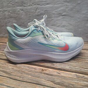 Nike Air Zoom Winflo 7 White Glacier Ice running shoe women's size 8.5